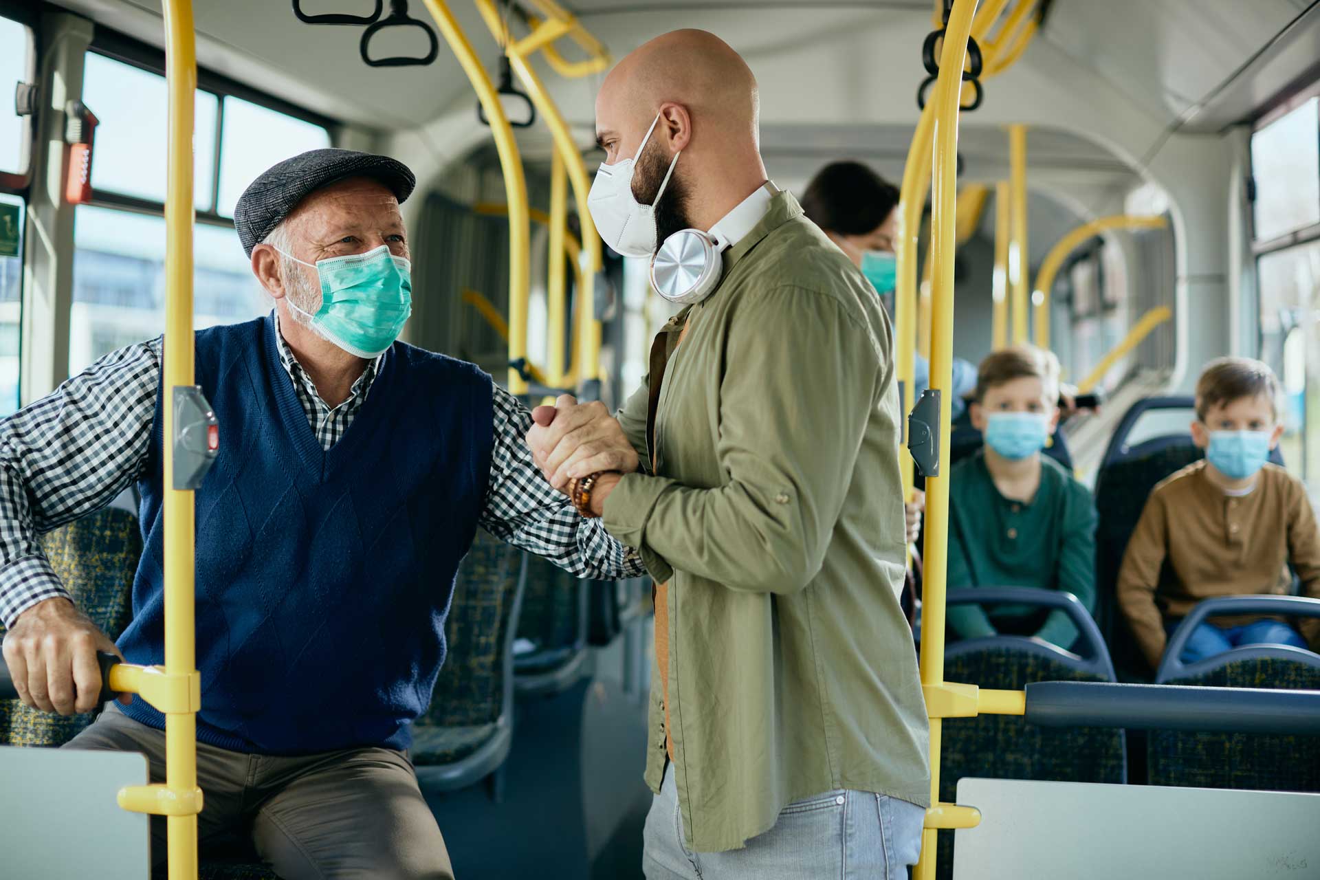 How to improve air quality in public transportation and businesses?
